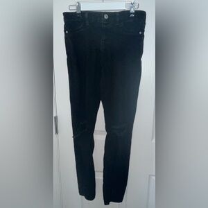 DKNY girl kids black long jeans pants size 12
